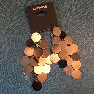 Express silver earrings